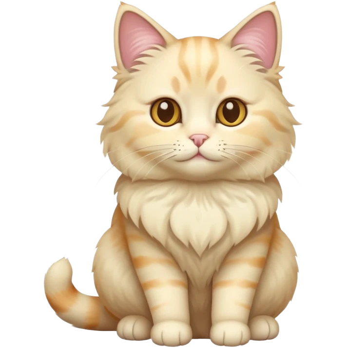 Cream colored cat emoji