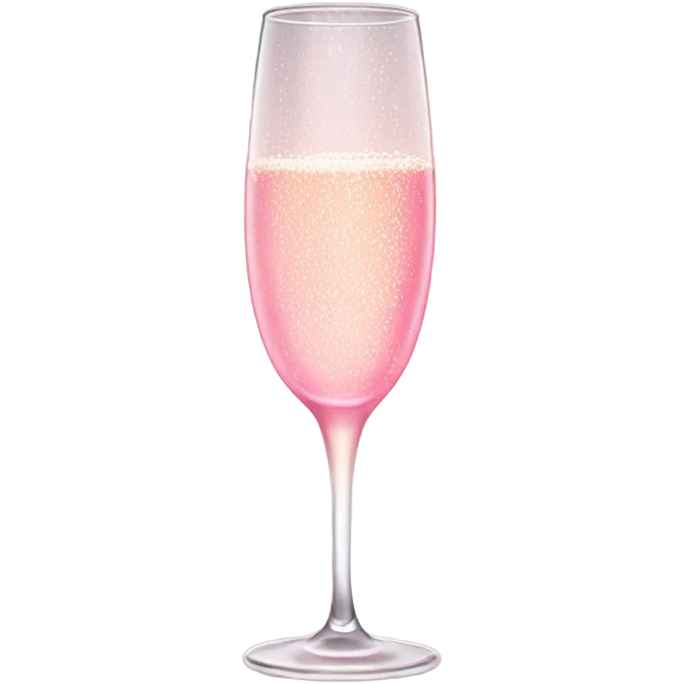 Pink champagne with bubbles  emoji