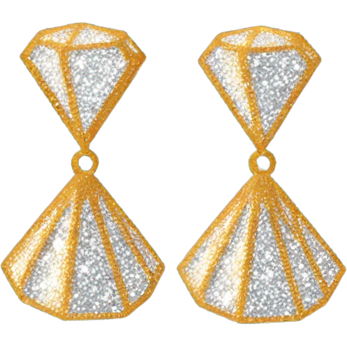 SPARKLY DIAMOND GLITTER earrings emoji