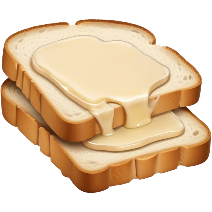 Peace of Lard on a bread emoji
