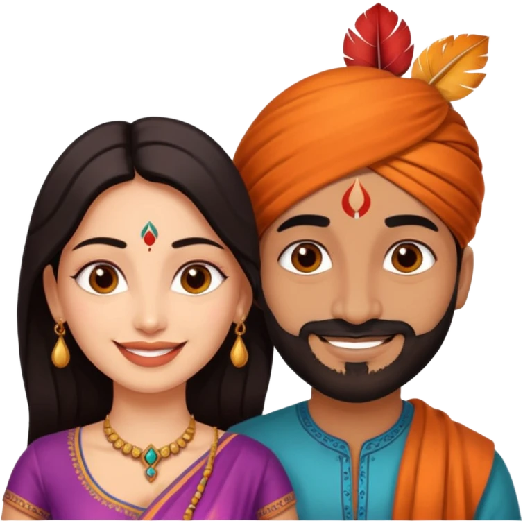 indian man and woman having sex emoji
