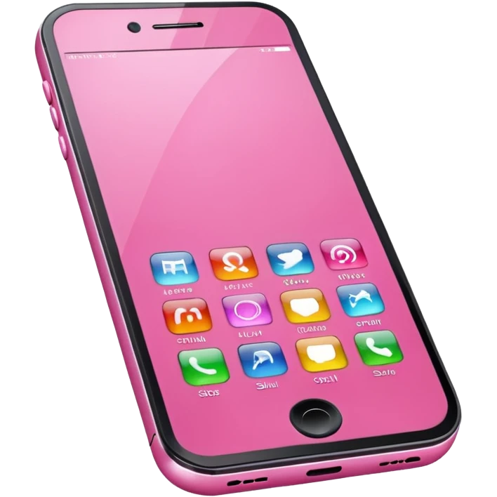 pink cell phone emoji