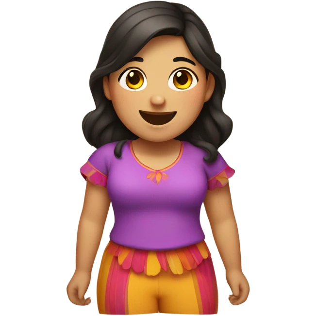 Fat Hispanic girl emoji