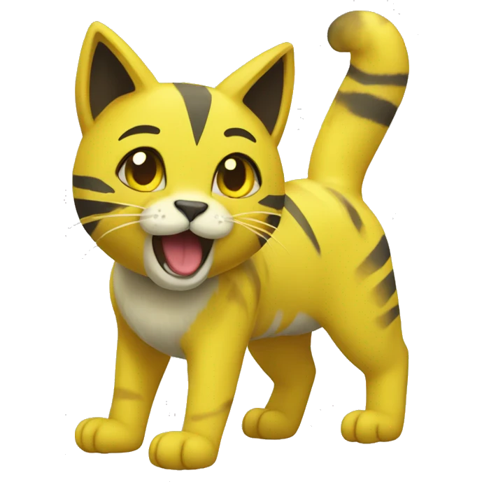 Yellow lombax-Zeraora-cat emoji