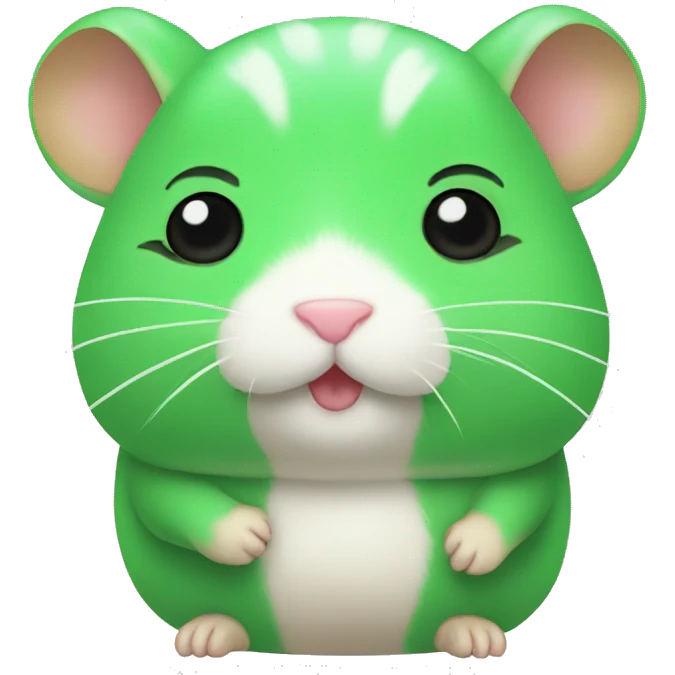 green hamster body emoji