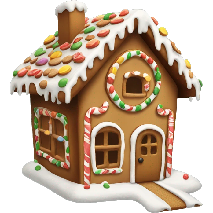 gingerbread house emoji