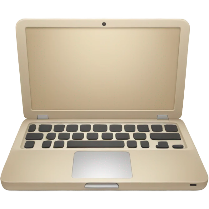 Beige laptop emoji