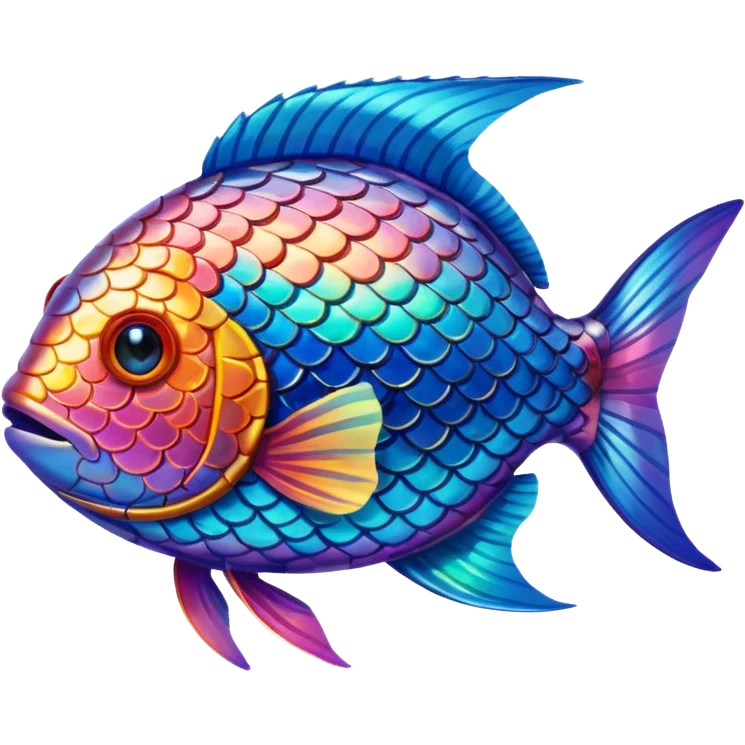 Rainbow fish  emoji