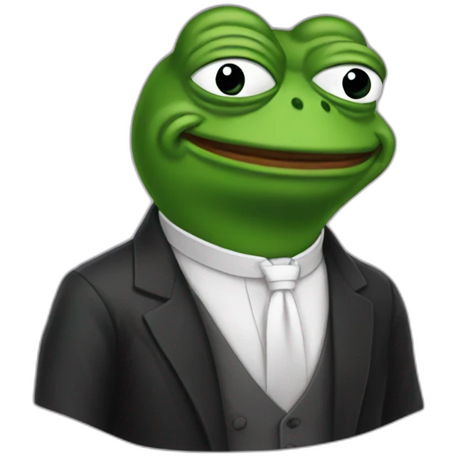 pepe frog business emoji