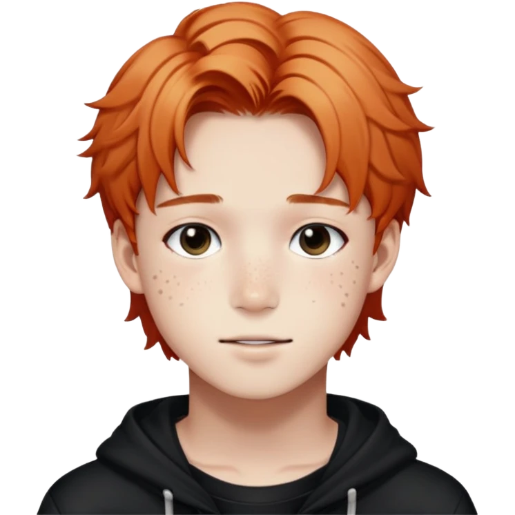 Felix from Stray Kids, K-pop idol with freckles emoji