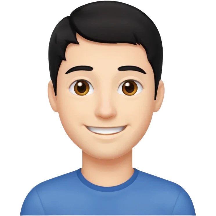 brother black hair emoji