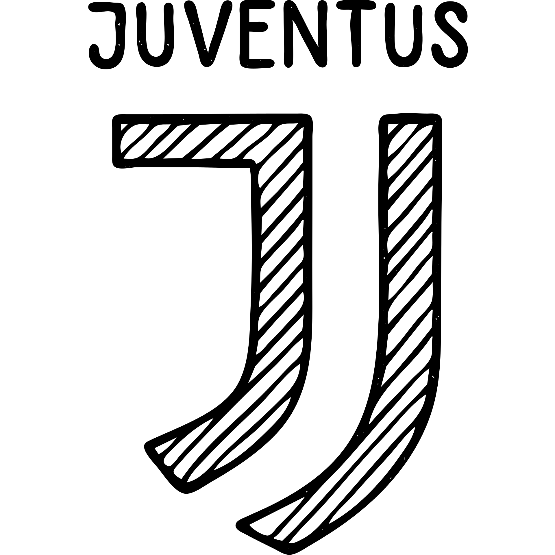 Juventus football club logo emoji