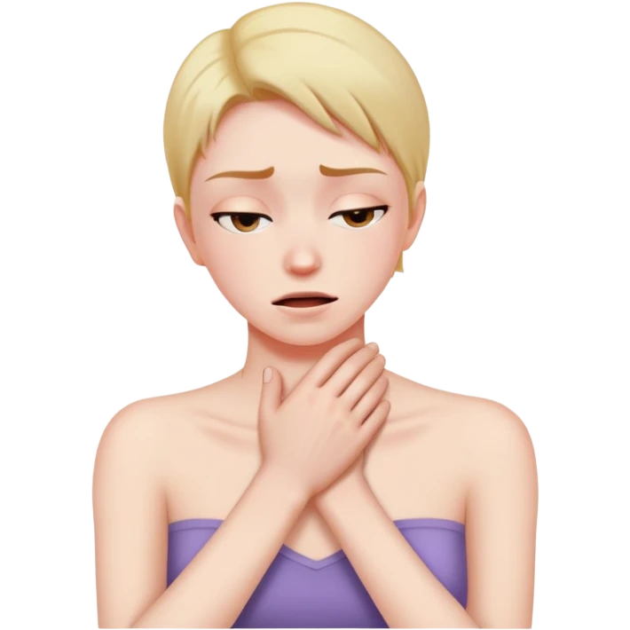 Arms chocking neck emoji