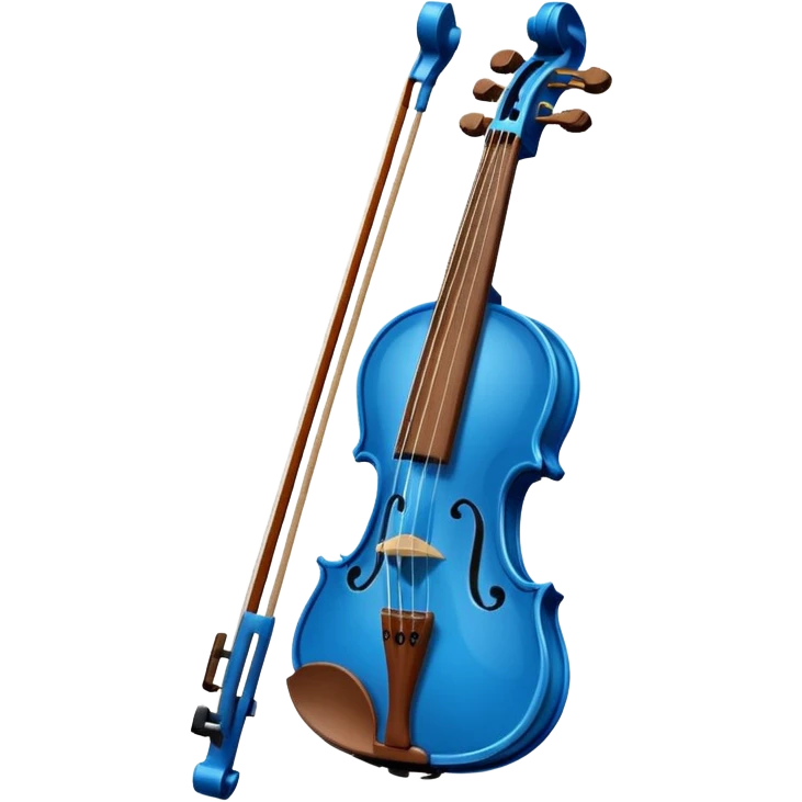 blue violin emoji