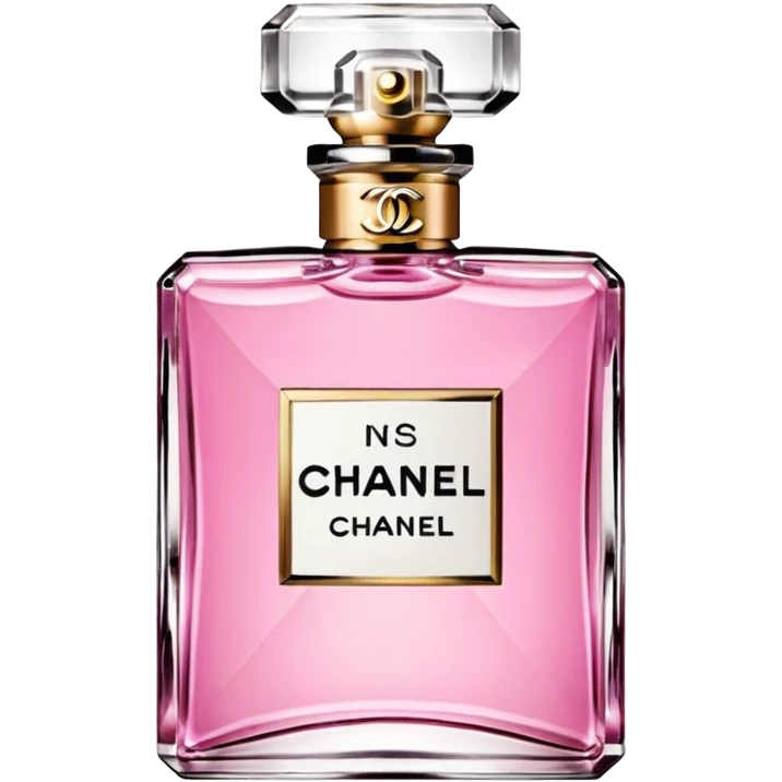Chanel perfume bottle pink  emoji