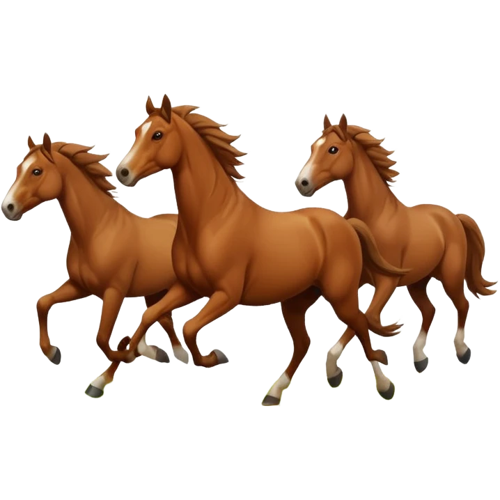 Hundred horses emoji