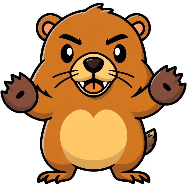 angry beaver emoji