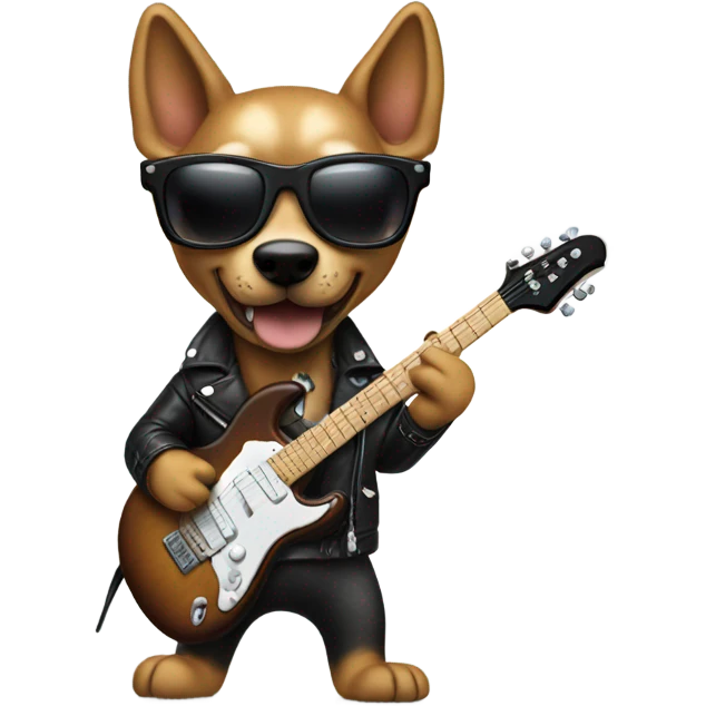 Rock and roll dog emoji