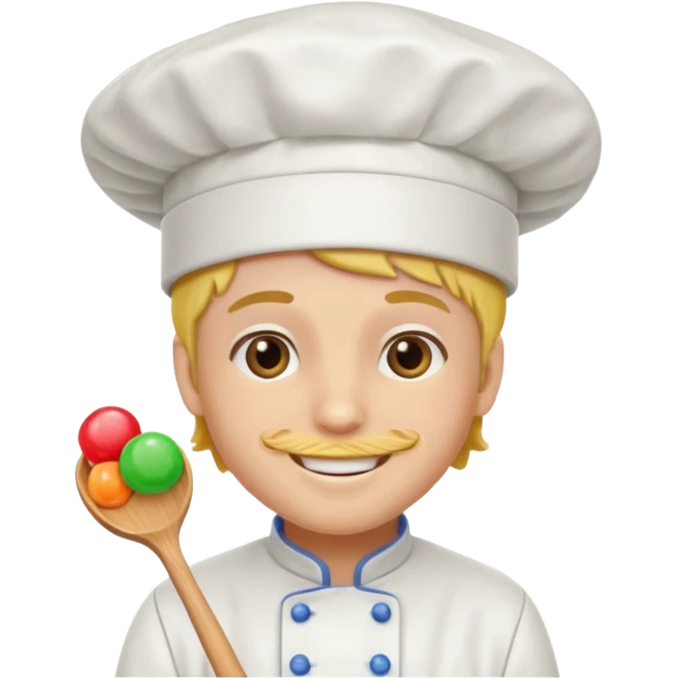 Chef + gumdrop hat,Candy Chefs. emoji