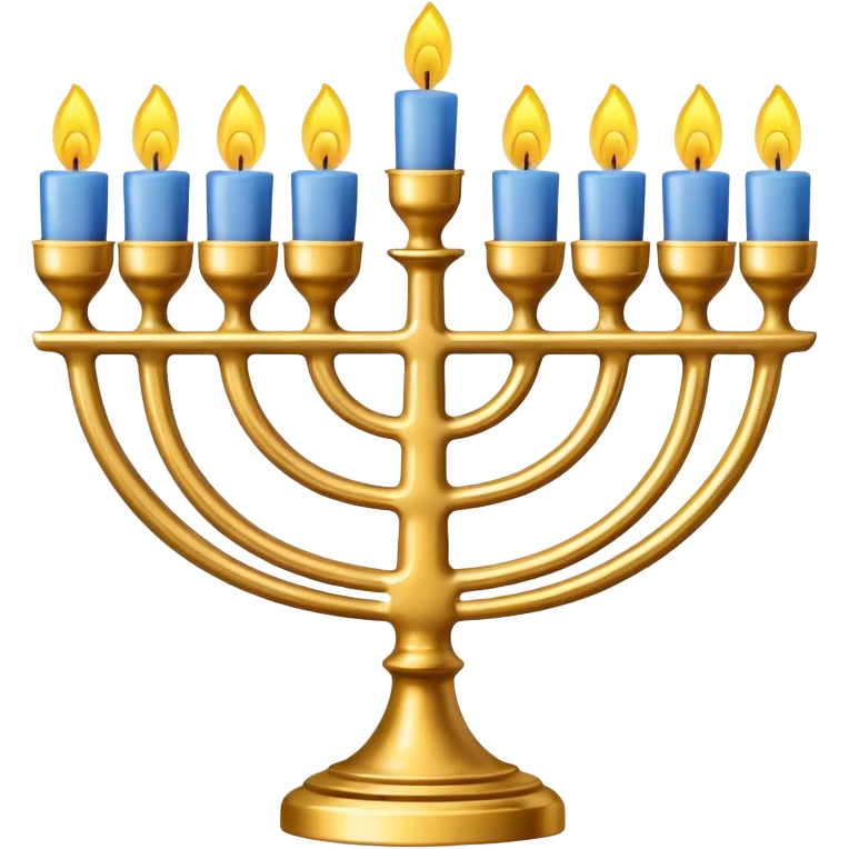 Menorah seven candlesticks emoji