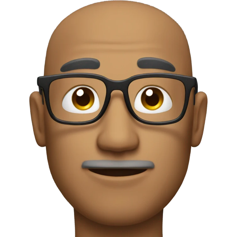 Guy with glasses emoji
