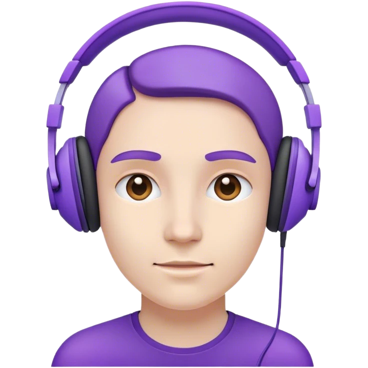 violet 🎧 emoji