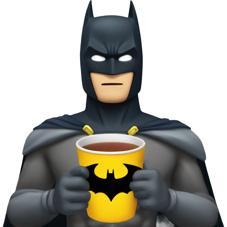 BATMAN DRINK TEA emoji