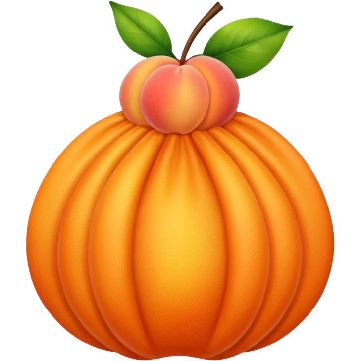Mesh Bag with peach emoji