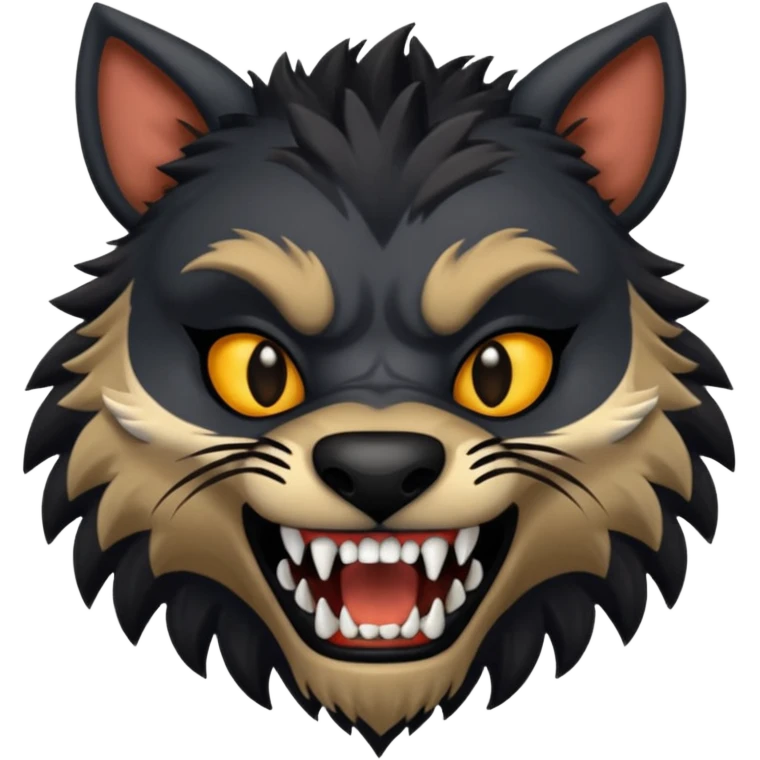 hyène gnoll noir emoji