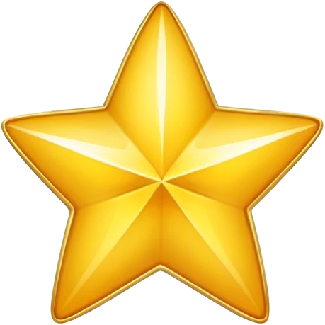 golden and cheerful star icon emoji