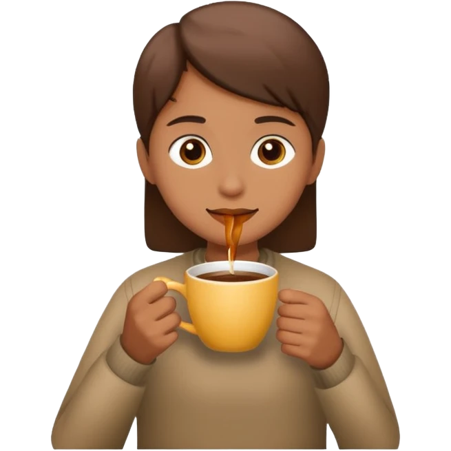 Drinking coffee emoji