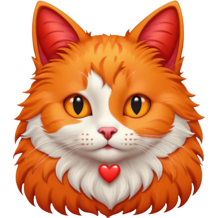 add hearts around the cats emoji