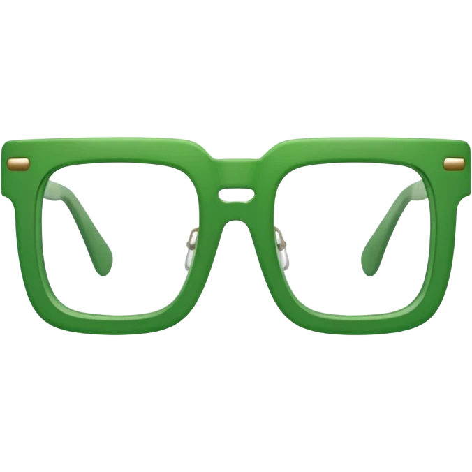 Green Square Spects. only spects. emoji