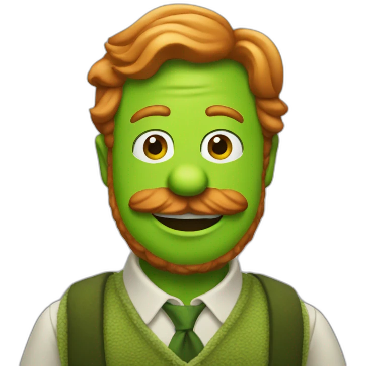 Kermit ginger beard emoji