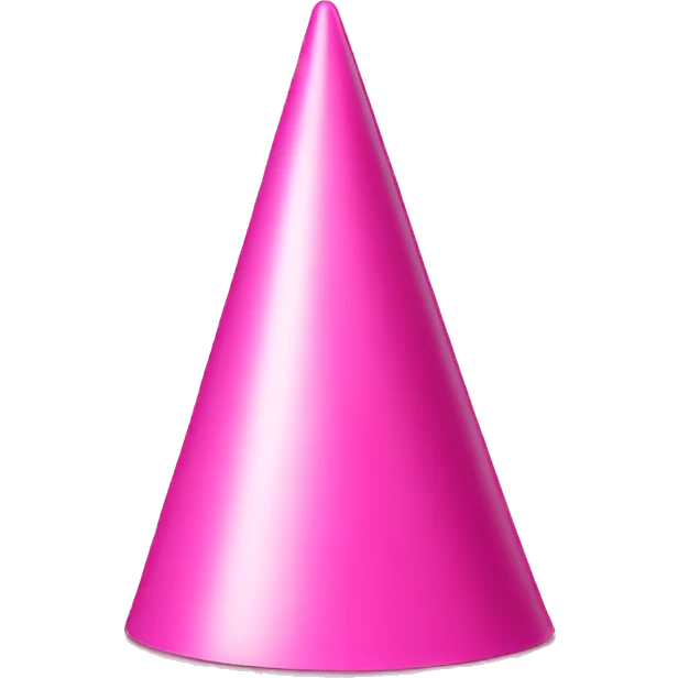 party hat in pink emoji