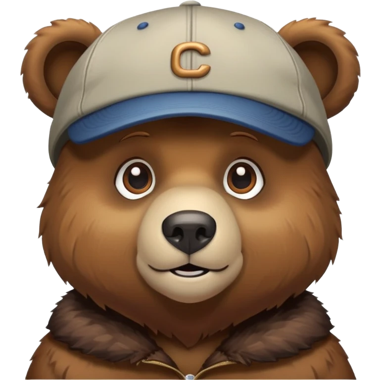Bear wearing a cap emoji