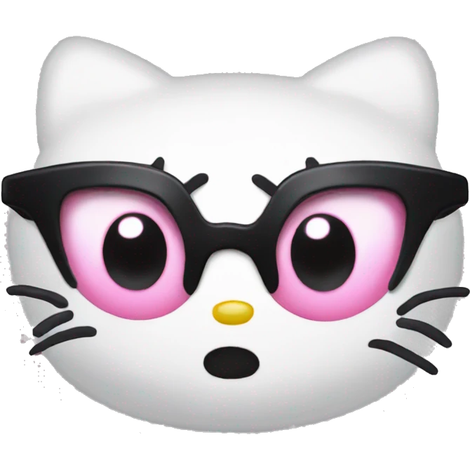 Hello Kitty heart eye emoji emoji