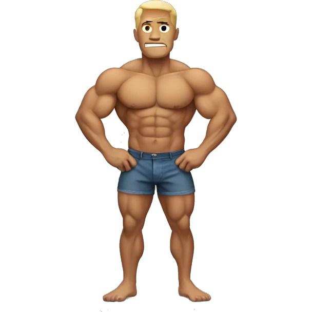 A man with muscle emoji