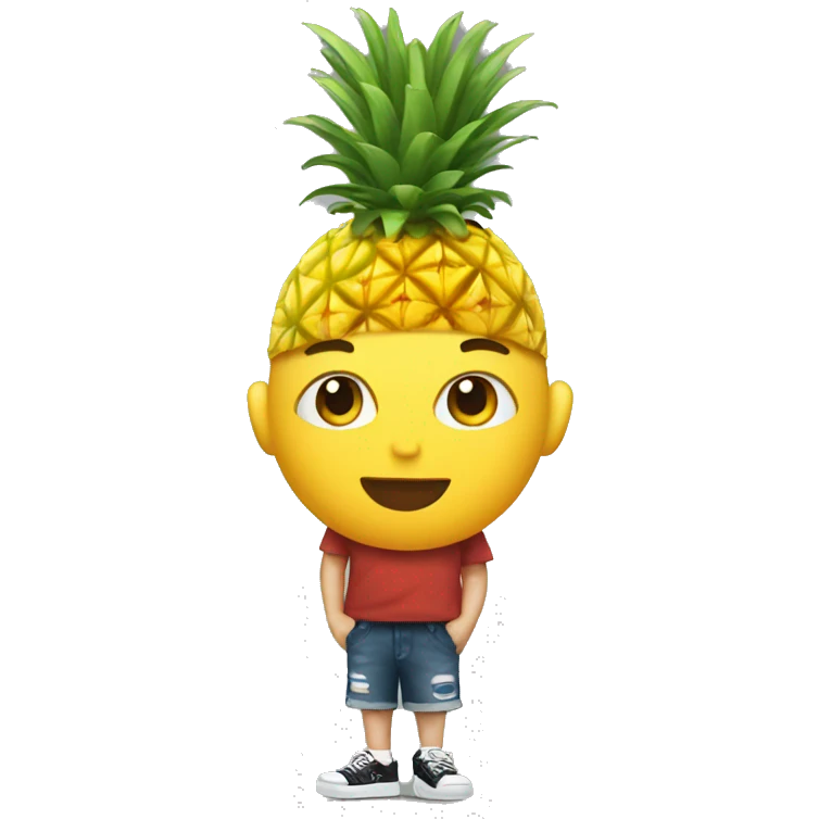 Eminem with pineapple emoji