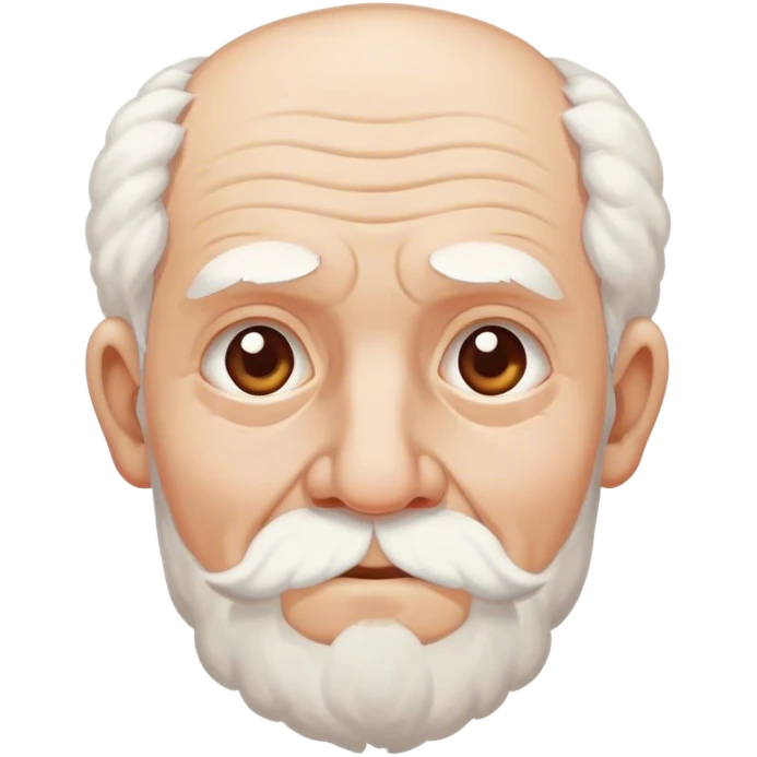 Old man with cotton emoji