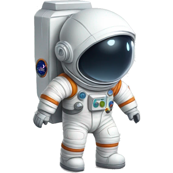 a little cartoony astronaut called astro emoji