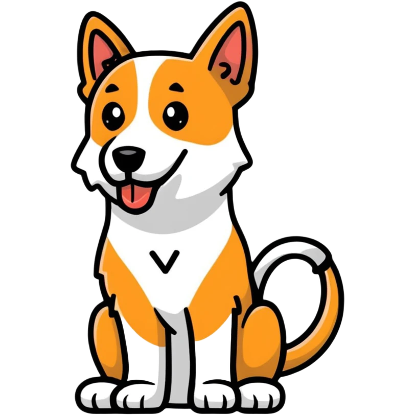 Dog with a joint emoji