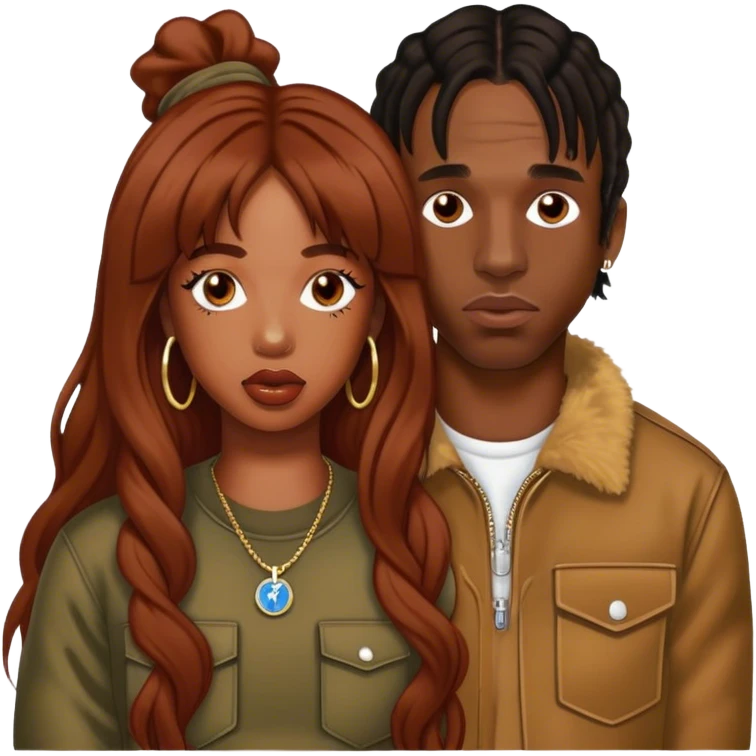 sza with travis scott emoji