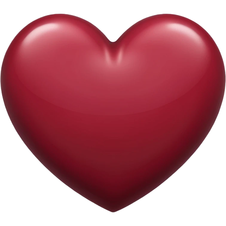 Maroon heart emoji