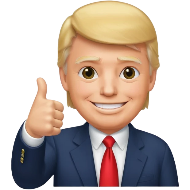 Donald trump giving a thumbs up emoji