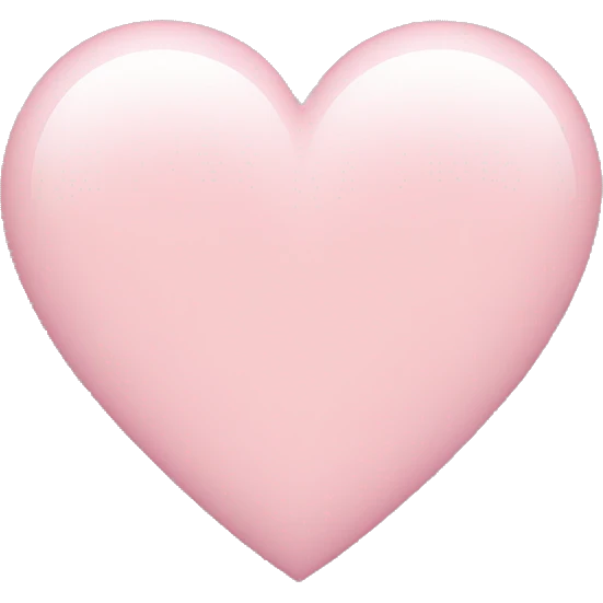 light pink heart emoji