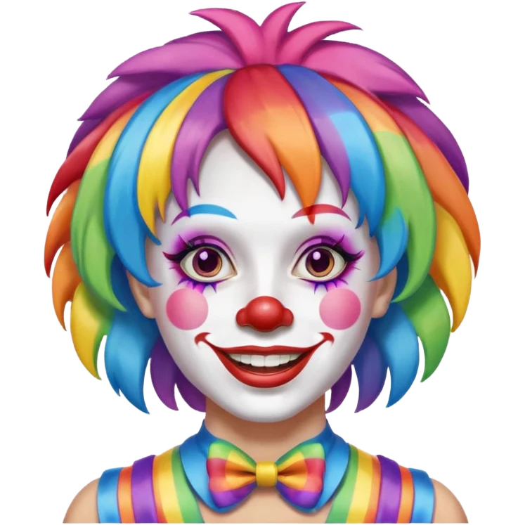 Transgender clown emoji