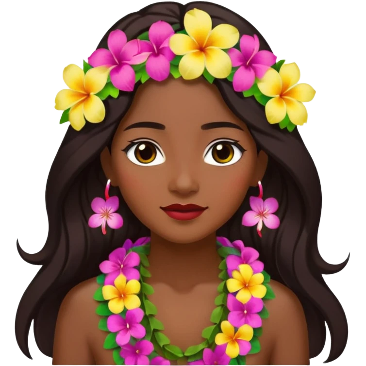 hawaian woman emoji