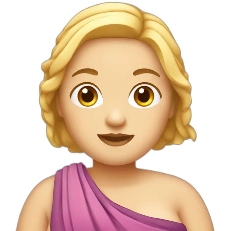white chubby woman in sarong emoji
