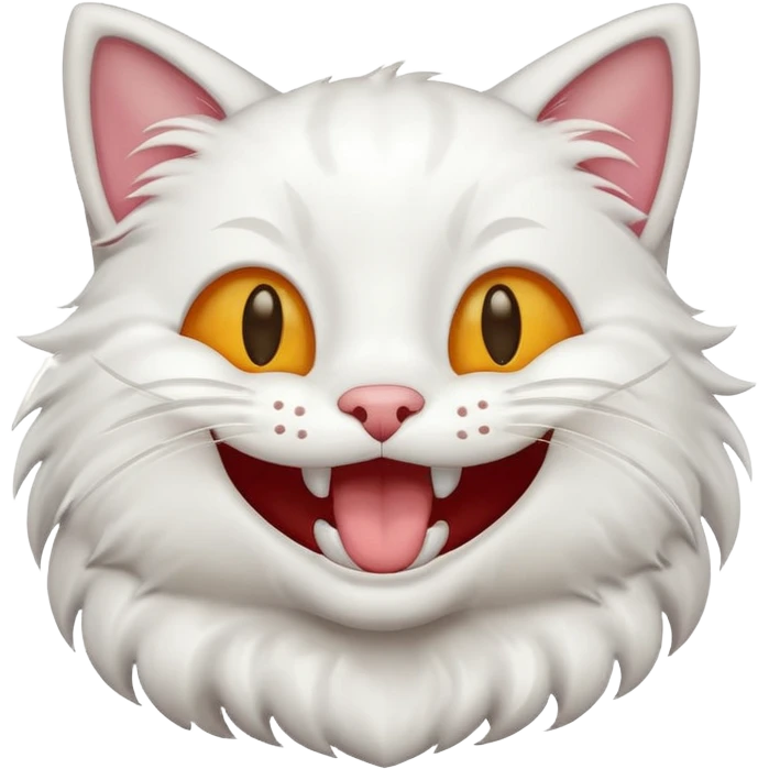 Cat laughing emoji